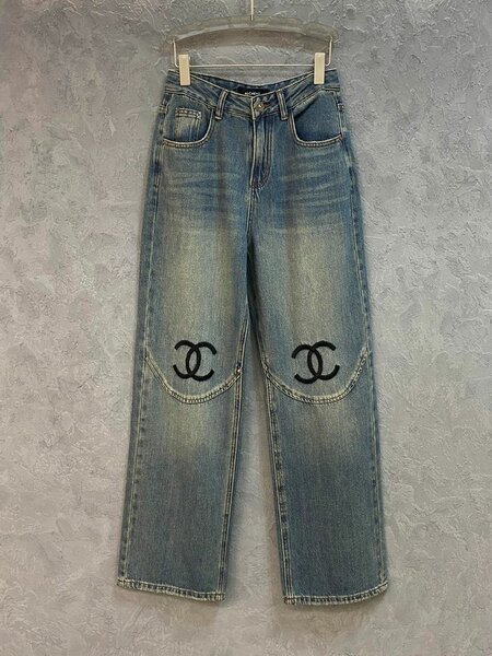 Jeans décontractés style Chanel