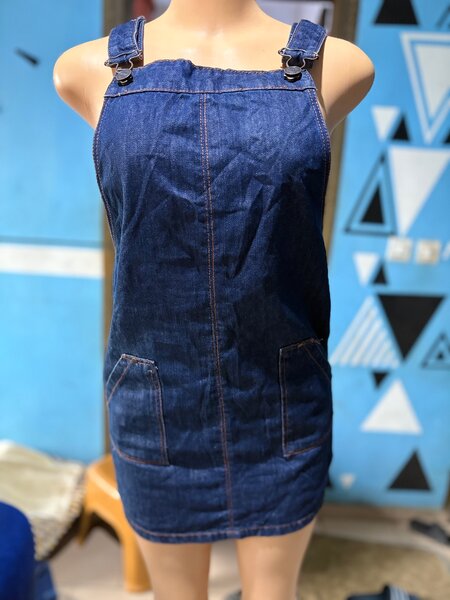 Robe Salopette en Jean Femme