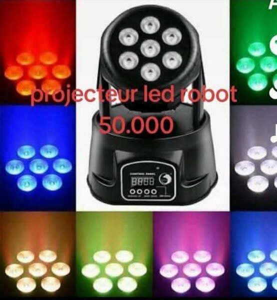 Projecteur LED DMX 7 Couleurs