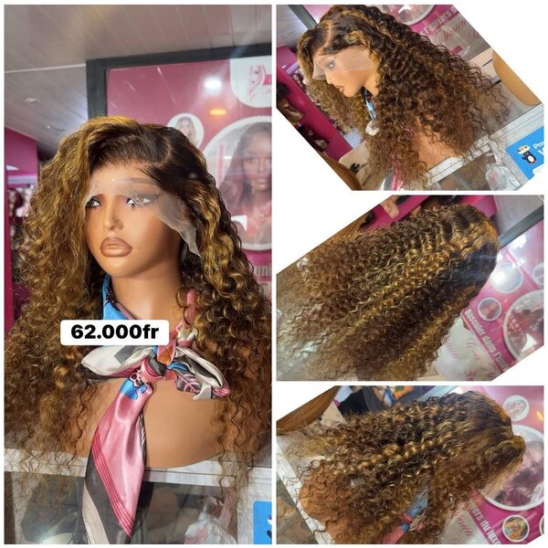 Perruque Bouclée Brune