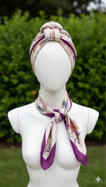Élégant foulard en soie