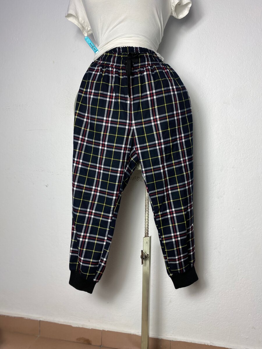 Pantalon à carreaux confort
