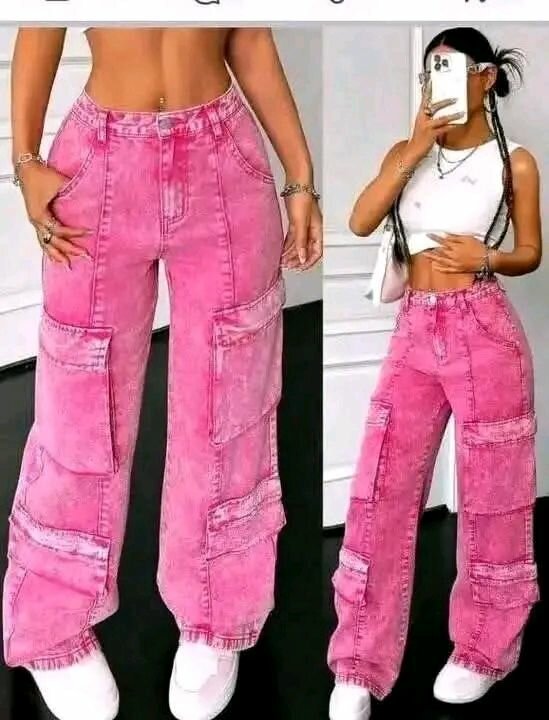 Pantalons larges en jean