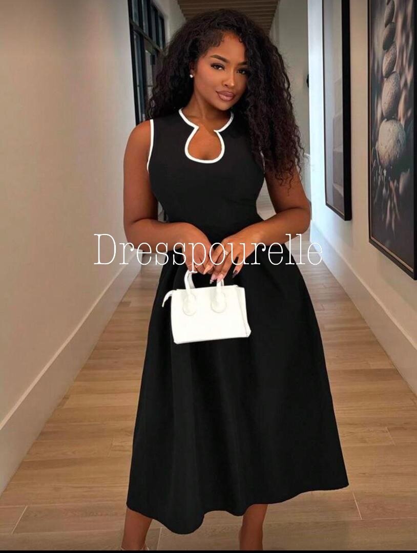 Robe Noire Élégante