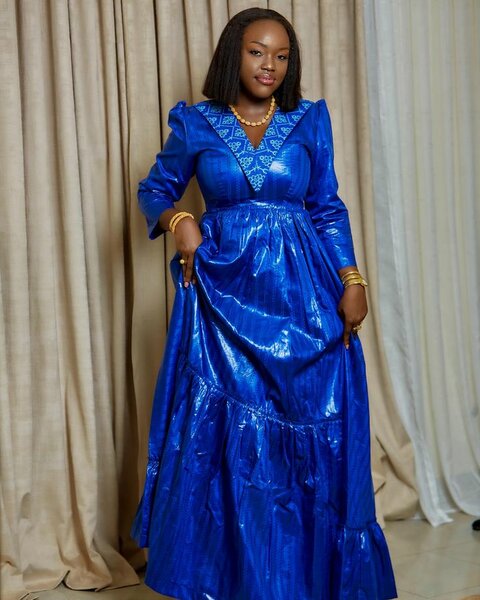 Robe Longue en Bazin