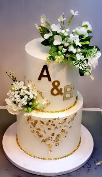 Gâteau de mariage élégant