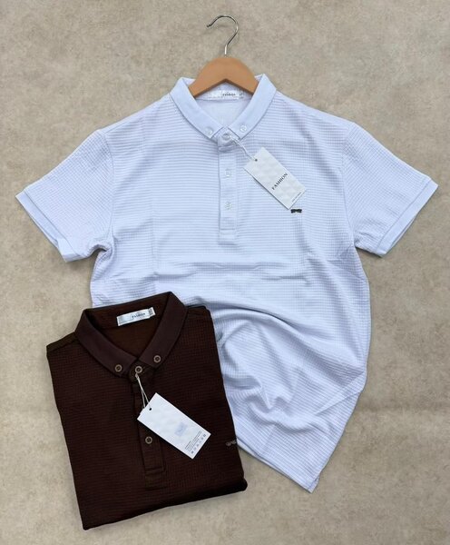 Lot de 2 polos en coton élégant