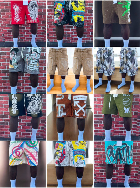 Shorts streetwear colorés