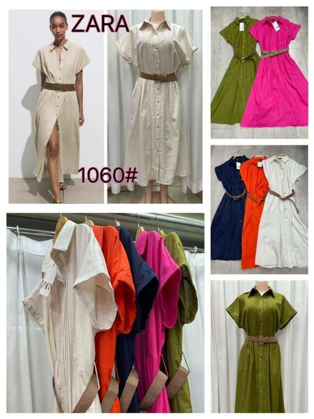 Robe chemise élégante ceinturée