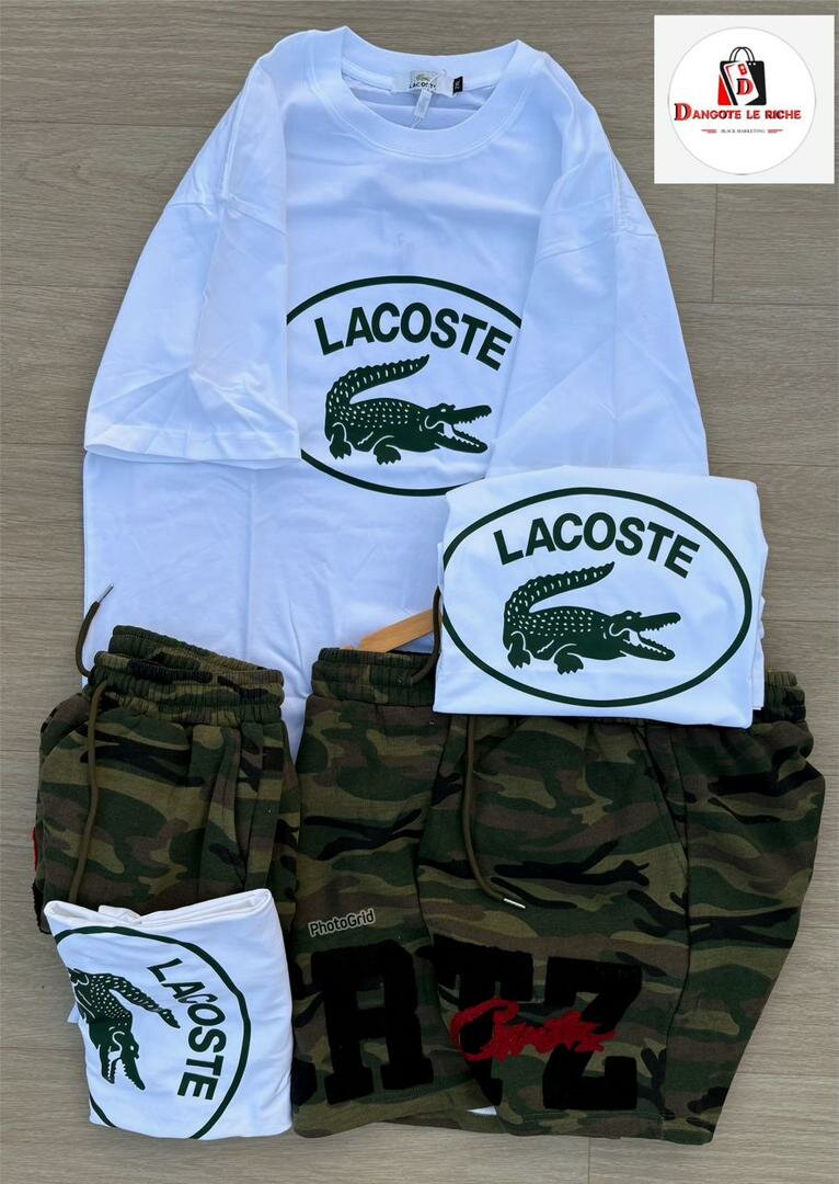 Ensemble T-shirt et Short Camouflage