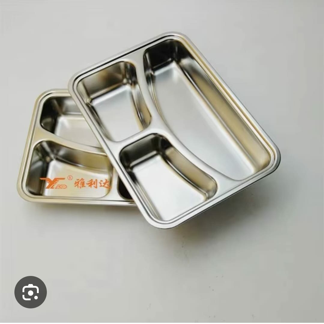 2 Plateau inox compartimenté