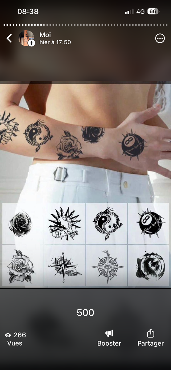 Tatouages Temporaires Éphémères