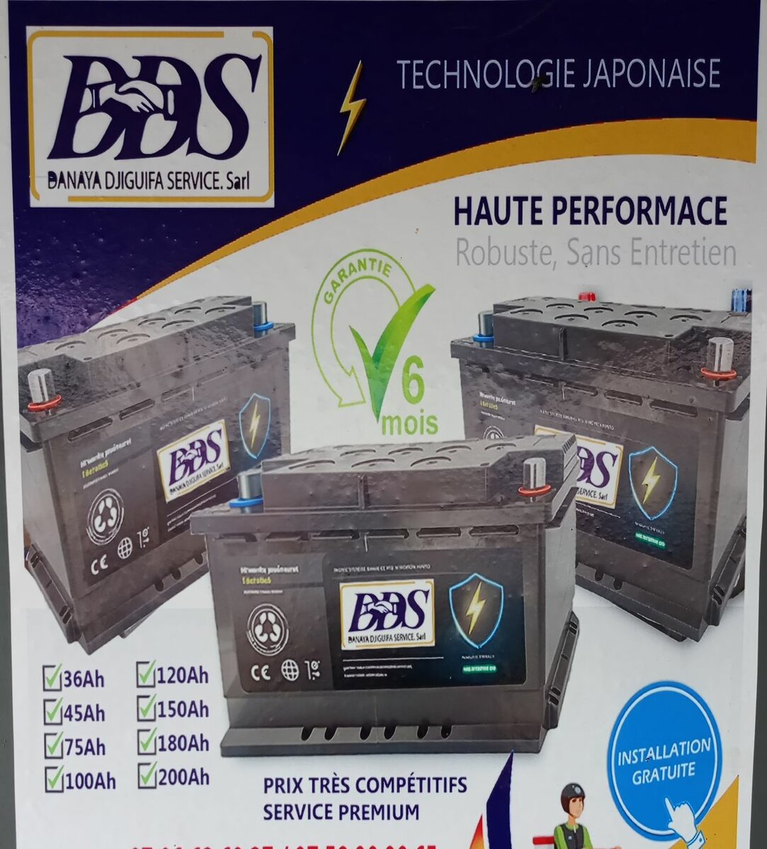 Batteries voiture haute performance