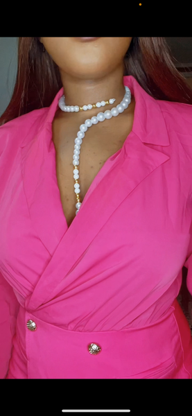 Collier perles élégant femme