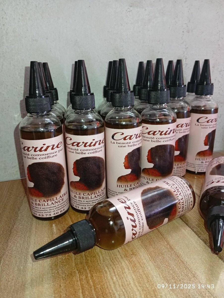 Huile Capillaire Brillance Carine