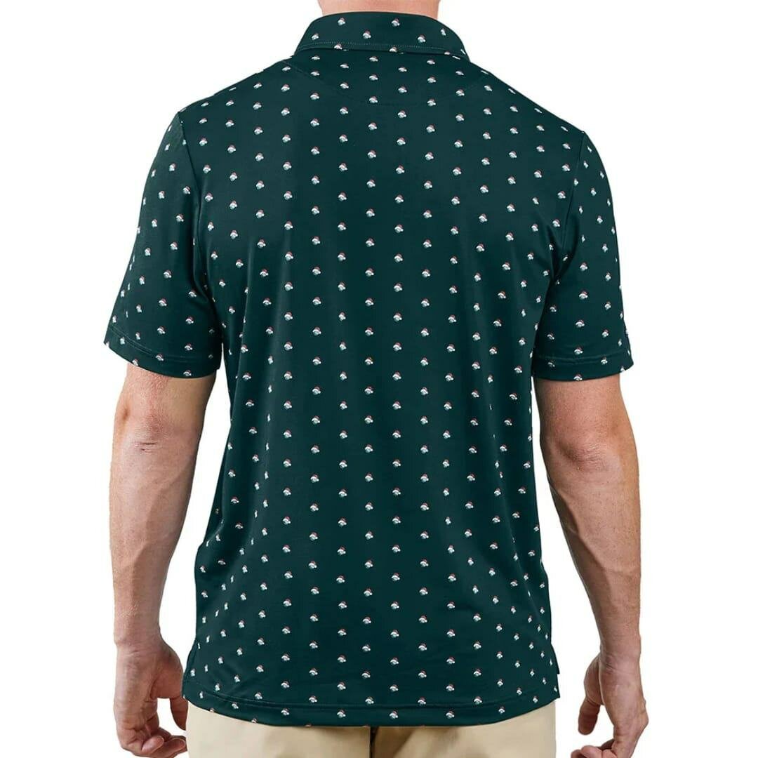 Polo vert à motifs élégants