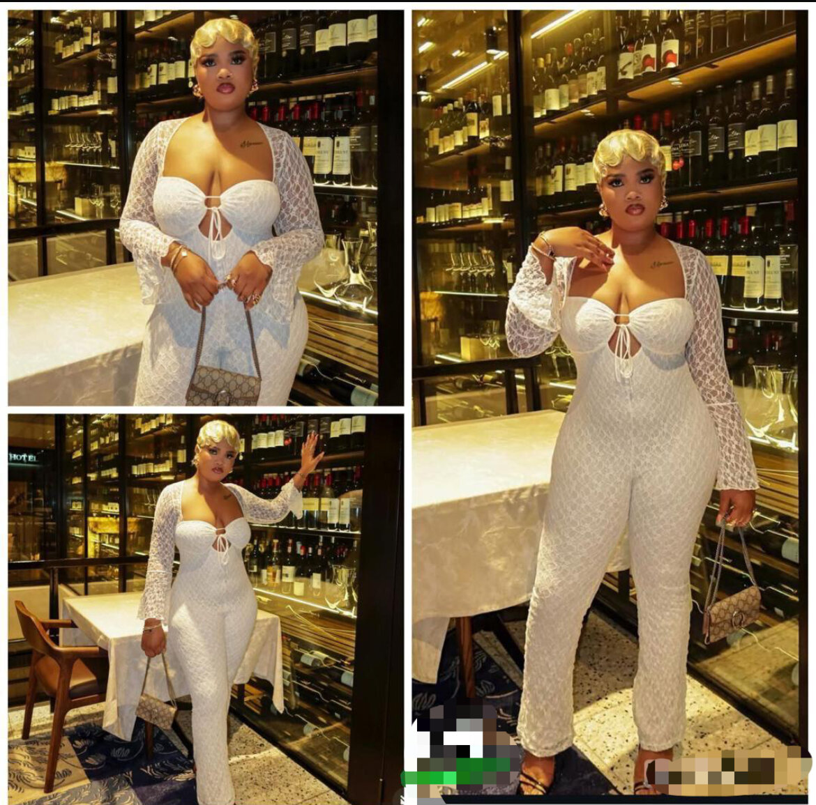 Combinaison en dentelle blanche élégante