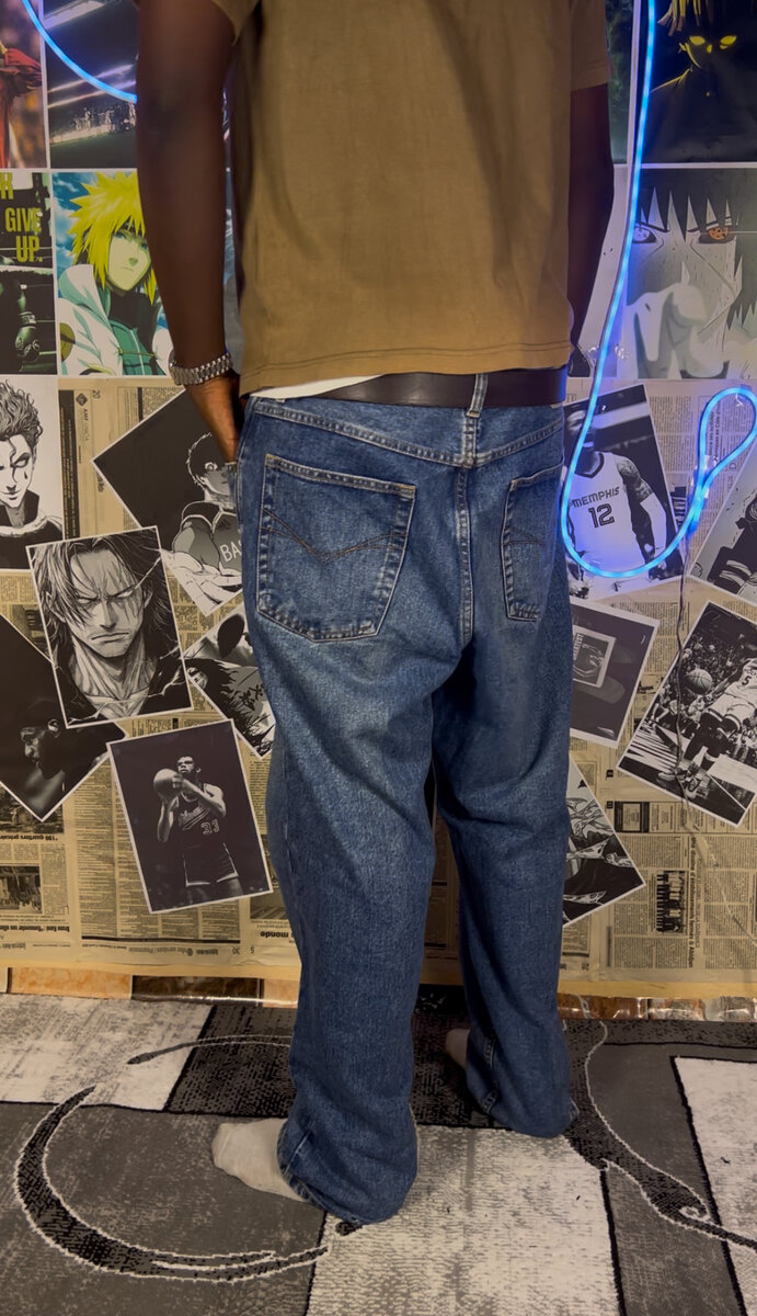 Jean large homme décontracté