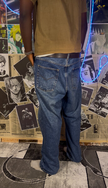 Jean large homme décontracté