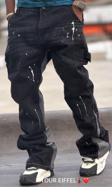 Jean noir homme décontracté