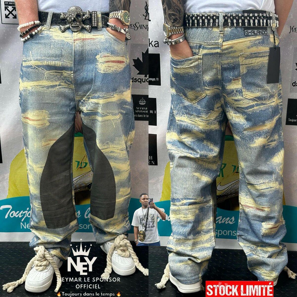 Jeans déchirés tendance