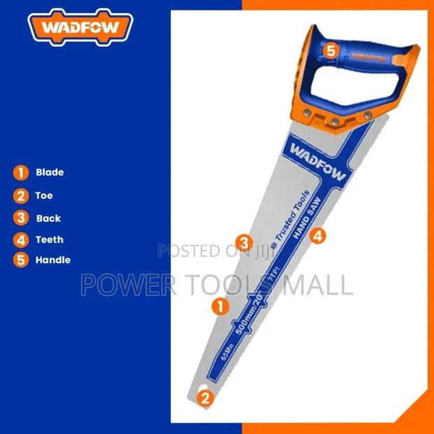 Scie à main Wadfow 20 pouces