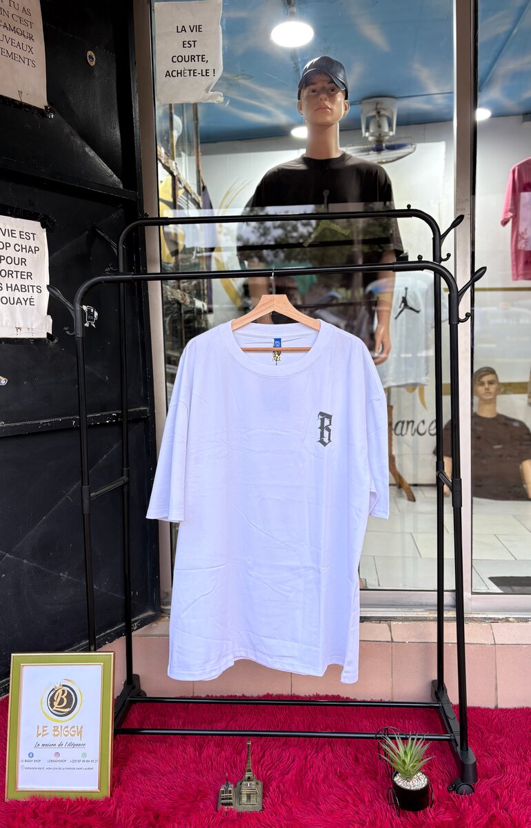 T-shirt blanc imprimé tendance