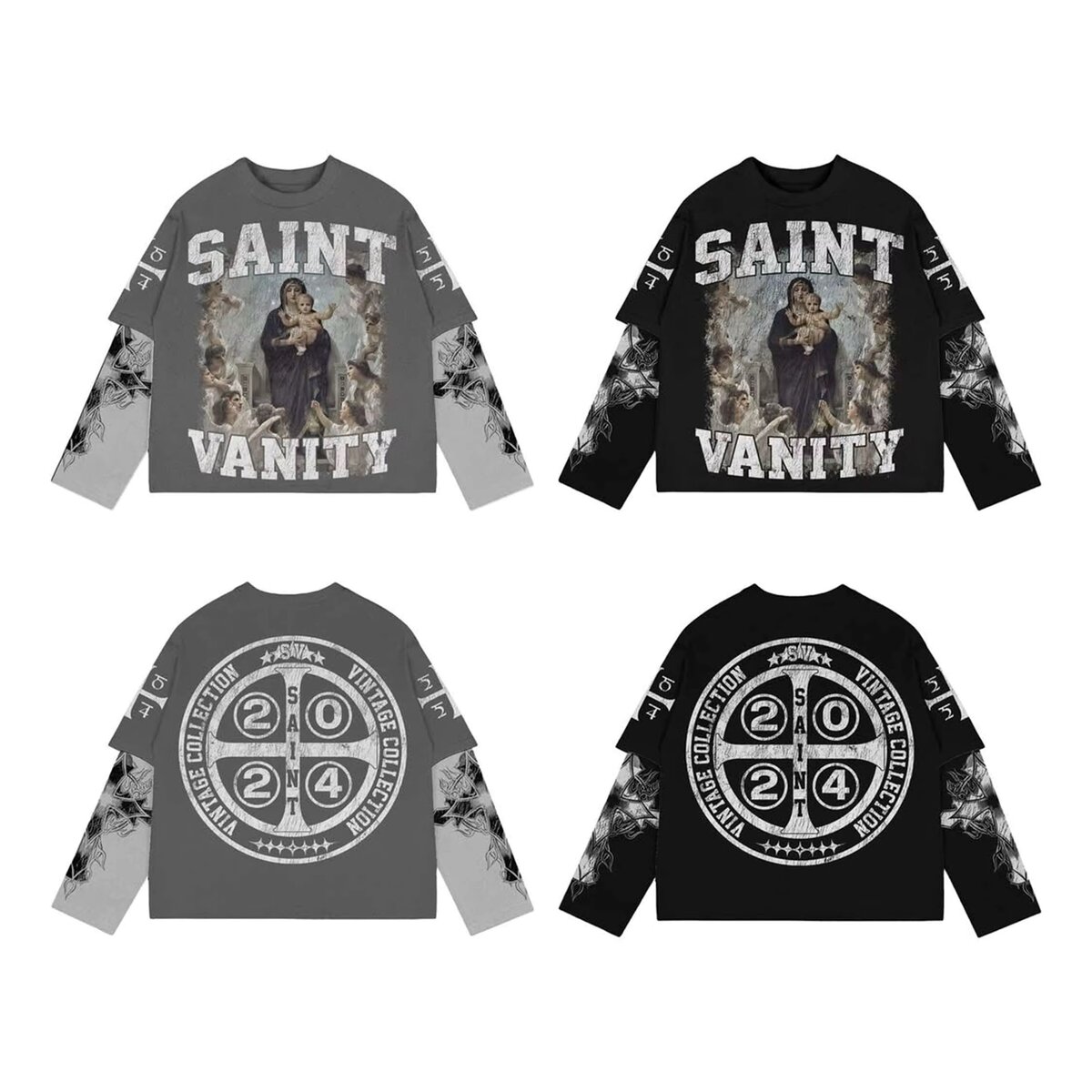 Sweatshirt Vintage Noir 2024