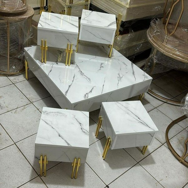 Tables gigognes design marbre