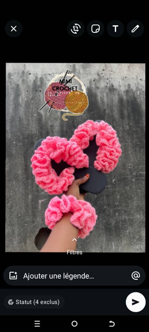 Sandales crochet colorées