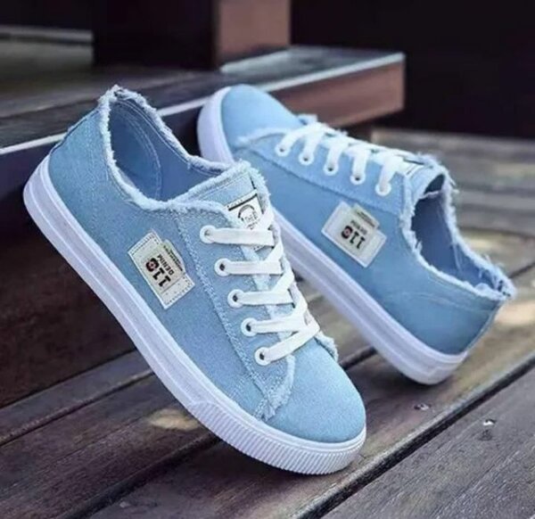 Baskets en denim décontractées