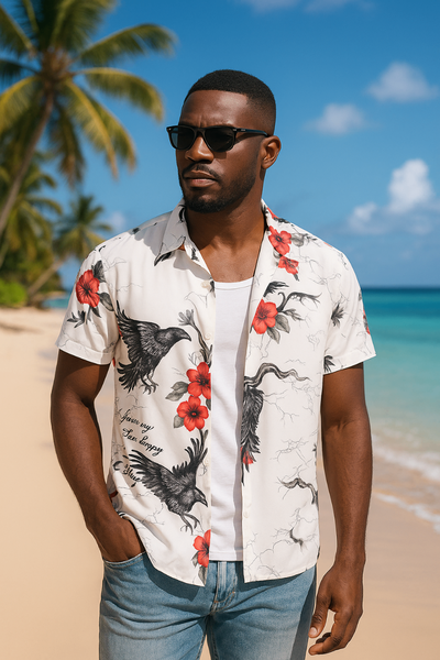 Chemises d'été imprimées pour hommes