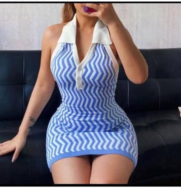 Robe zébrée élégante