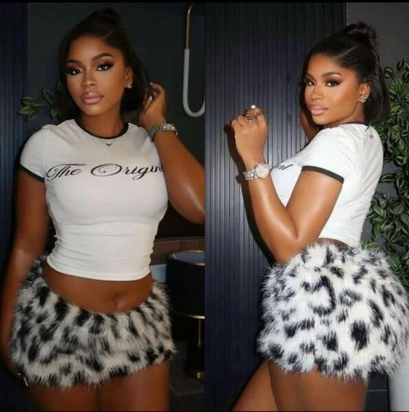 Jupe en fourrure synthétique