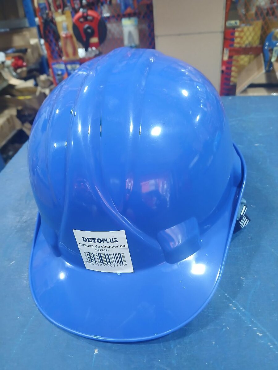Casque de Chantier Bleu
