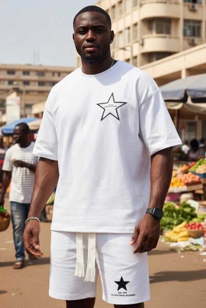 Ensemble T-shirt et Short Blanc