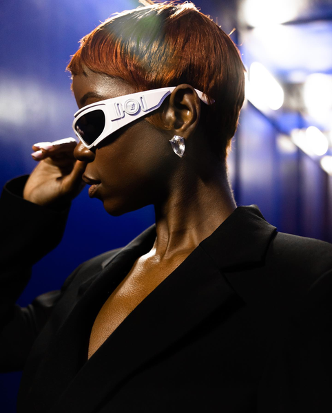 Lunettes de soleil Versace blanches