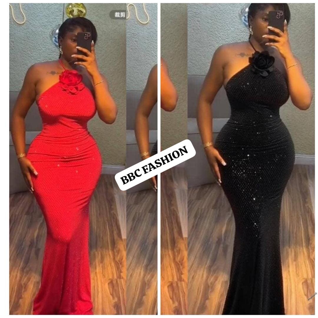 Robe asymétrique fleurie