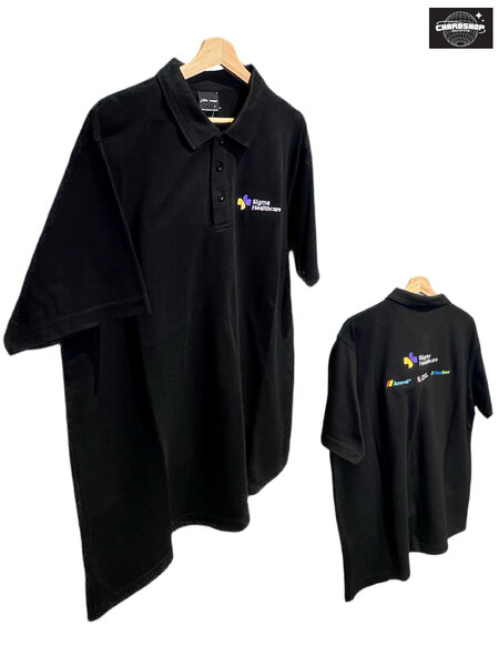 Polo noir avec logo