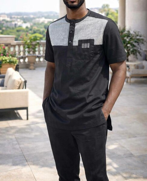 T-shirt homme noir et gris