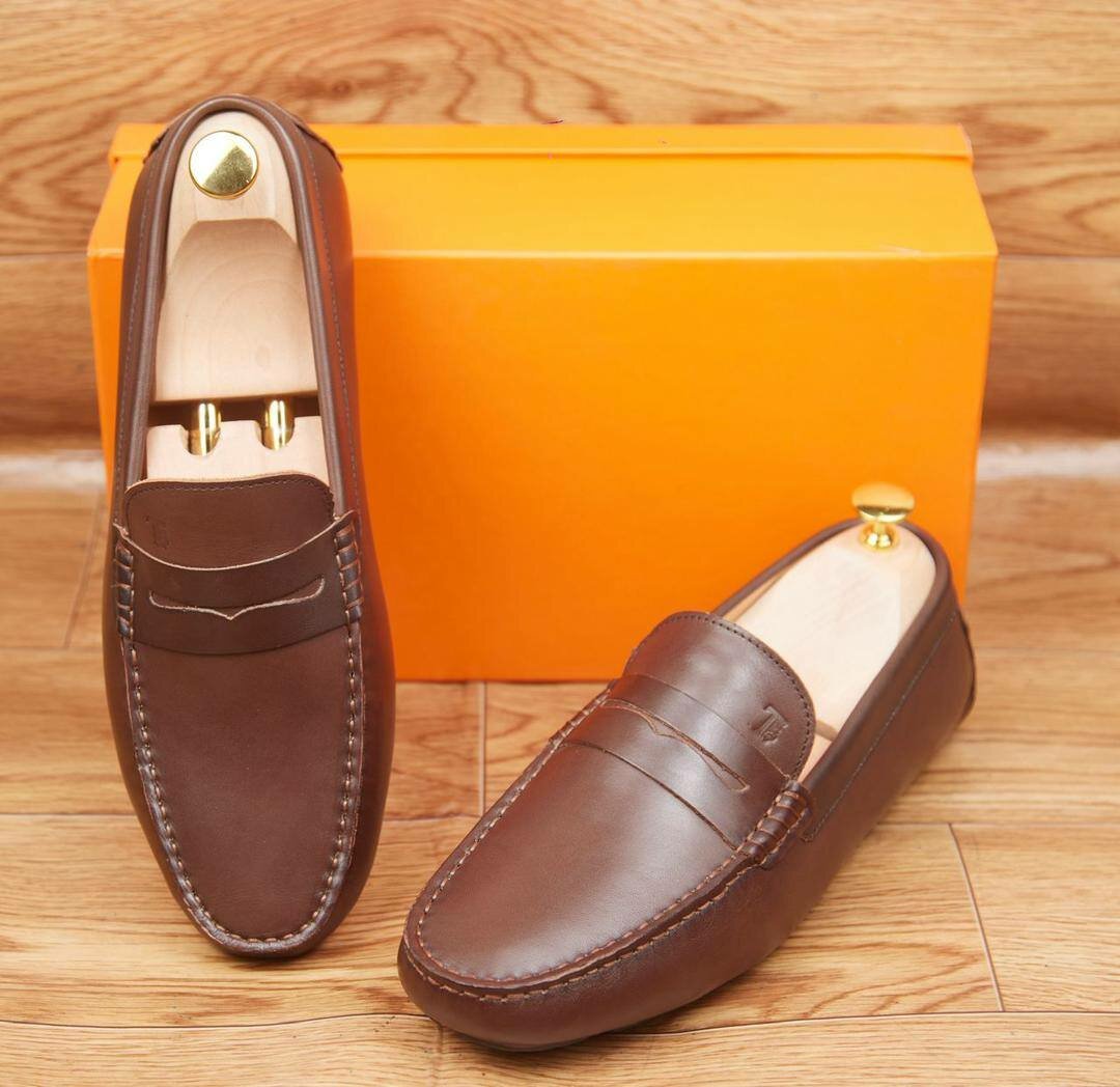Mocassins en cuir pour hommes