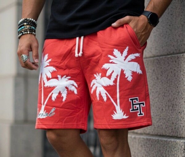 Shorts homme avec palmiers