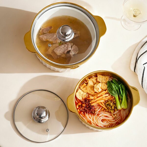 Casserole Émaillée avec Couvercle