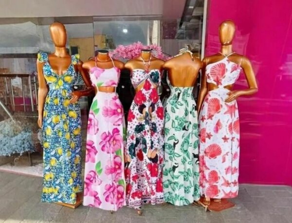 Robe longue fleurie pour femme