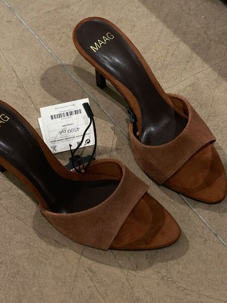 Sandales à talons MAAG en daim marron