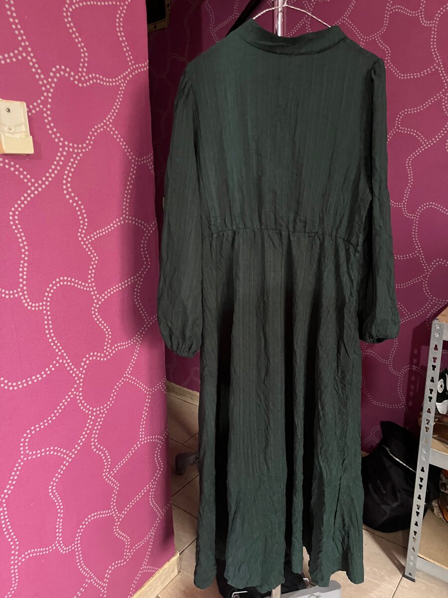 Robe longue verte élégante