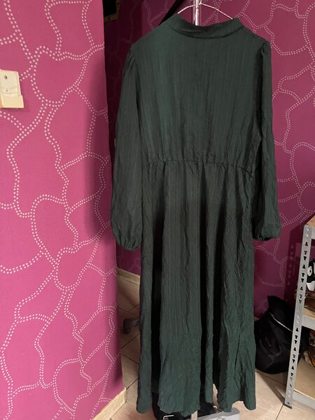 Robe longue verte élégante