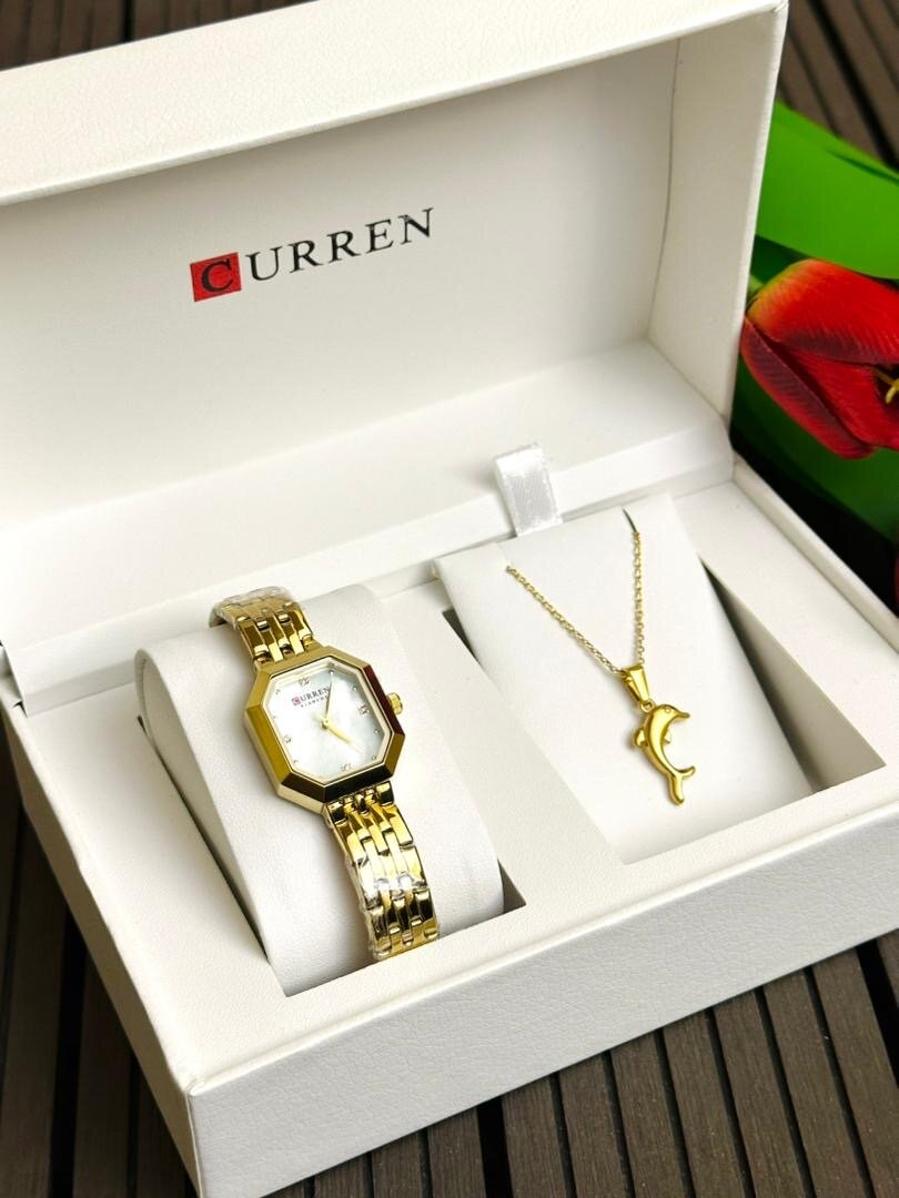 Montre CURREN avec Collier en Or