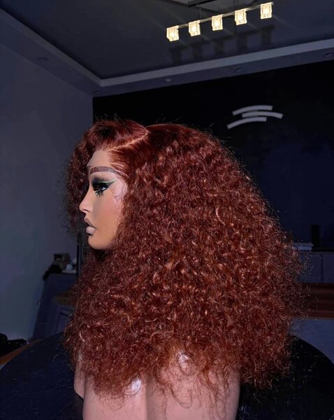 Perruque Bouclée Rouge Glam