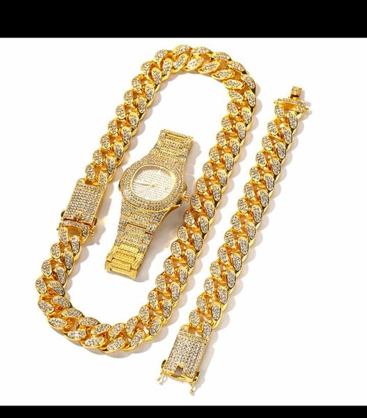 Montre et chaîne en Diamant